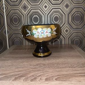 Czech Bohemia Crystal Egermann Bowl